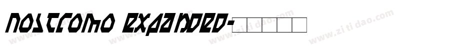 Nostromo Expanded字体转换